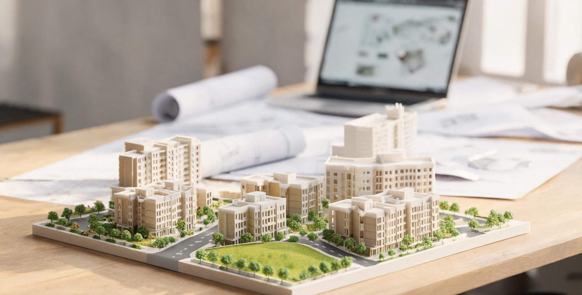 全彩3D打印建筑沙盘案例：规划模型5天出样，评审一次通过